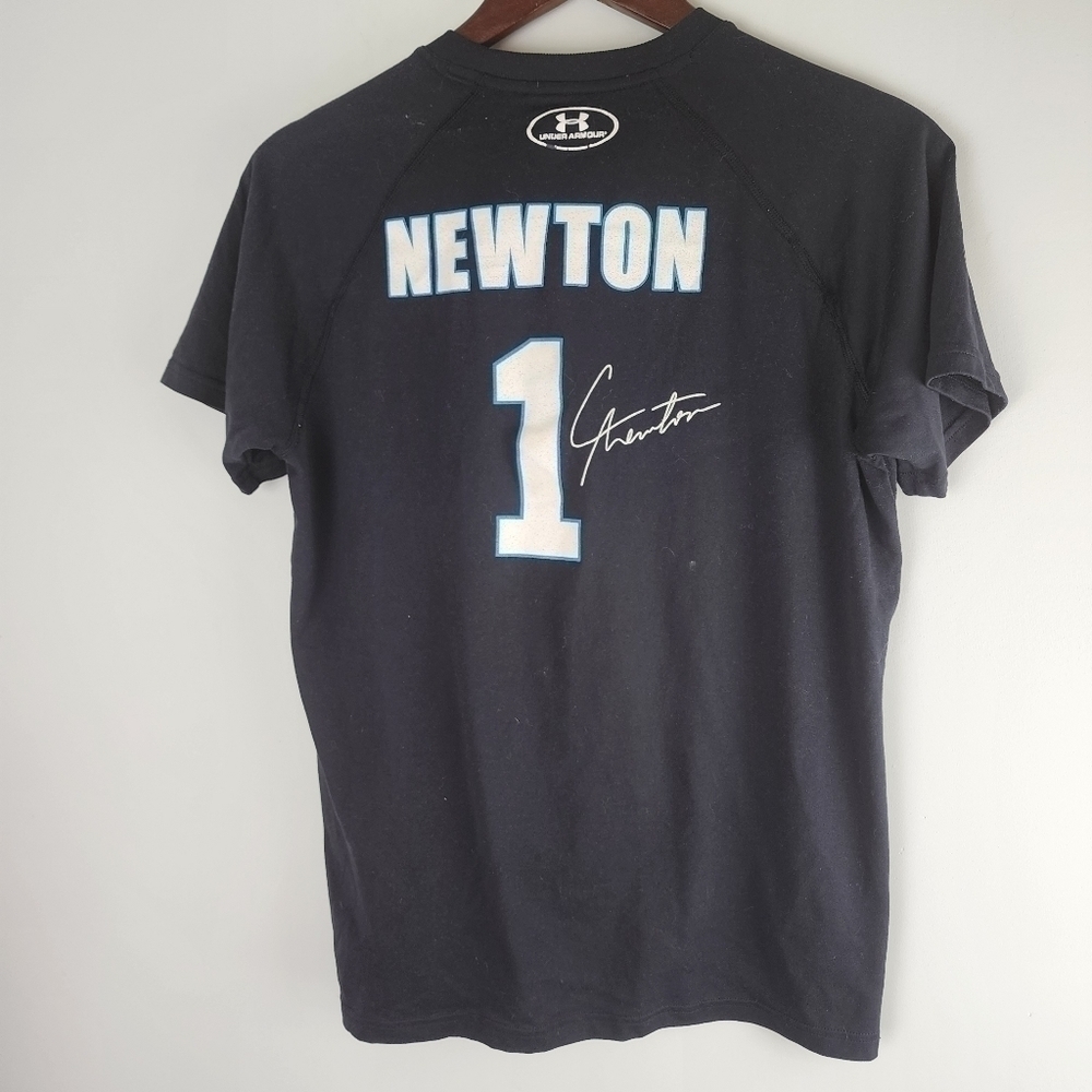 Carolina Panthers Cam Newton Under Armour Academy Sports Tee Shirt Size Small - Picture 2 of 3
